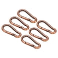 thumbnail image 1 of Unique Bargains 4mm Spring Snap Hook Clips Chain Quick Links Connector Ring Lock 44 Lbs Red Bronze 6 Pack, 1 of 6
