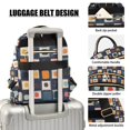 thumbnail image 3 of FORMRS Mini Backpack Purse for Women Travel Daypack Casual Shoulder Bag, Blue Circle Mosaic, 3 of 7