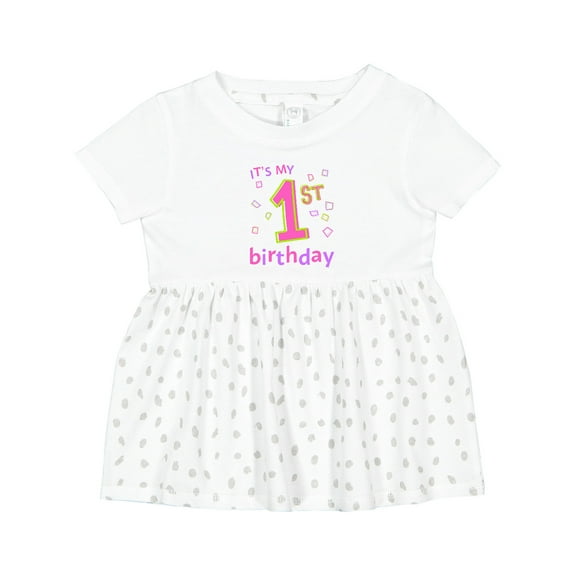 Inktastic It's My First Birthday Girls Baby Dress