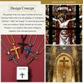 thumbnail image 6 of FaithHeart INRI Cross Pendant Crucifix Necklace Mens Gold Plated Religious Catholic Christian Neck Chains Jewelry Gift for Women Mom Birthday, 6 of 9