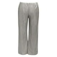 thumbnail image 6 of Glitter Sequin Pants Women Low Rise Elastic Waist Wide Leg Flowy Sparkly Pants for Disco Party Dancewear Clubwear, 6 of 6