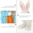thumbnail image 6 of Toyandona 1Pc Easter Rabbit Figurine Blue Resin Decor for Home and Room Layout, 6 of 7