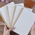 thumbnail image 4 of Sidaley Cuadernos de bocetos en blanco A5, ligeros y portátiles de papel para artistas, cuadernos en blanco A5 Suministros de escritura y corrección interior horizontal, 4 of 6