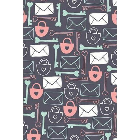 Love Letters: Offline Password Manager Device Charming Notebook Organizer Elegant for remembering username PIN and login details