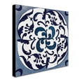 thumbnail image 2 of Trademark Fine Art "Coast Lines I Indigo and Cream" Canvas Art by Silvia Vassileva, 2 of 3