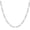 20IN (50cm), variant on Silver Plated Flat Link Chain Necklace - 4mm Wide Copper Chain for Women & Men, 18-24 Inch Adjustable Length (Lobster Clasp)