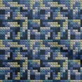 thumbnail image 1 of oneOone Viscose Jersey Medium Blue Fabric Geometrical Shape Craft Projects Decor Fabric Printed By The Yard 60 Inch Wide, 1 of 4