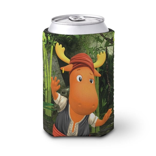 Los Backyardigans Funda enfriadora de latas, aislante de bebidas para mantener frías o calientes, funda térmica plegable para latas, portabebidas reutilizable
