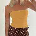 thumbnail image 6 of bnaln Camisole Tops for Womens Strapless Tube Tops Backless Sleeveless Bandeau Tank Shirts Going Out Crop Top Vest Blouses Basic Cropped Cami Shirts Cute Tees Summer Clothes, 6 of 9