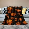 thumbnail image 2 of Nawypu Basketball Blanket - Soft, Plush & Warm - 50x40 Inches Small Blanket for Office, Chair - Black Sports Throw Blanket Gifts for Boys, Girls, 2 of 6