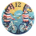 thumbnail image 5 of Zebras Bikes Clouds 10 inch Wall Clocks Non Ticking Easy to Read Battery Decorative for Home Bathroom Kitchen Bedroom Living Room, 5 of 8