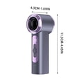 thumbnail image 3 of YYV Handheld Fan T238 USB Rechargeable Digital Display High Speed Portable Mini Hand Fan Lightweight Personal Cooling For Travel Office Outdoor Student Portable USB Fan, 3 of 6