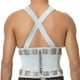 thumbnail image 4 of Faja lumbar NeoTech Care con tirantes/correas para hombros - Ligera y transpirable - Cinturón de soporte lumbar para dolor lumbar - Corrector de postura, trabajo, gimnasio - Color gris (Talla XXL), 4 of 5
