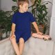 thumbnail image 4 of Balery Navy Blue Conjunto de Pijama Infantil de Manga Corta con Estampado – Ropa de Dormir de Algodón Suave-Medium, 4 of 6