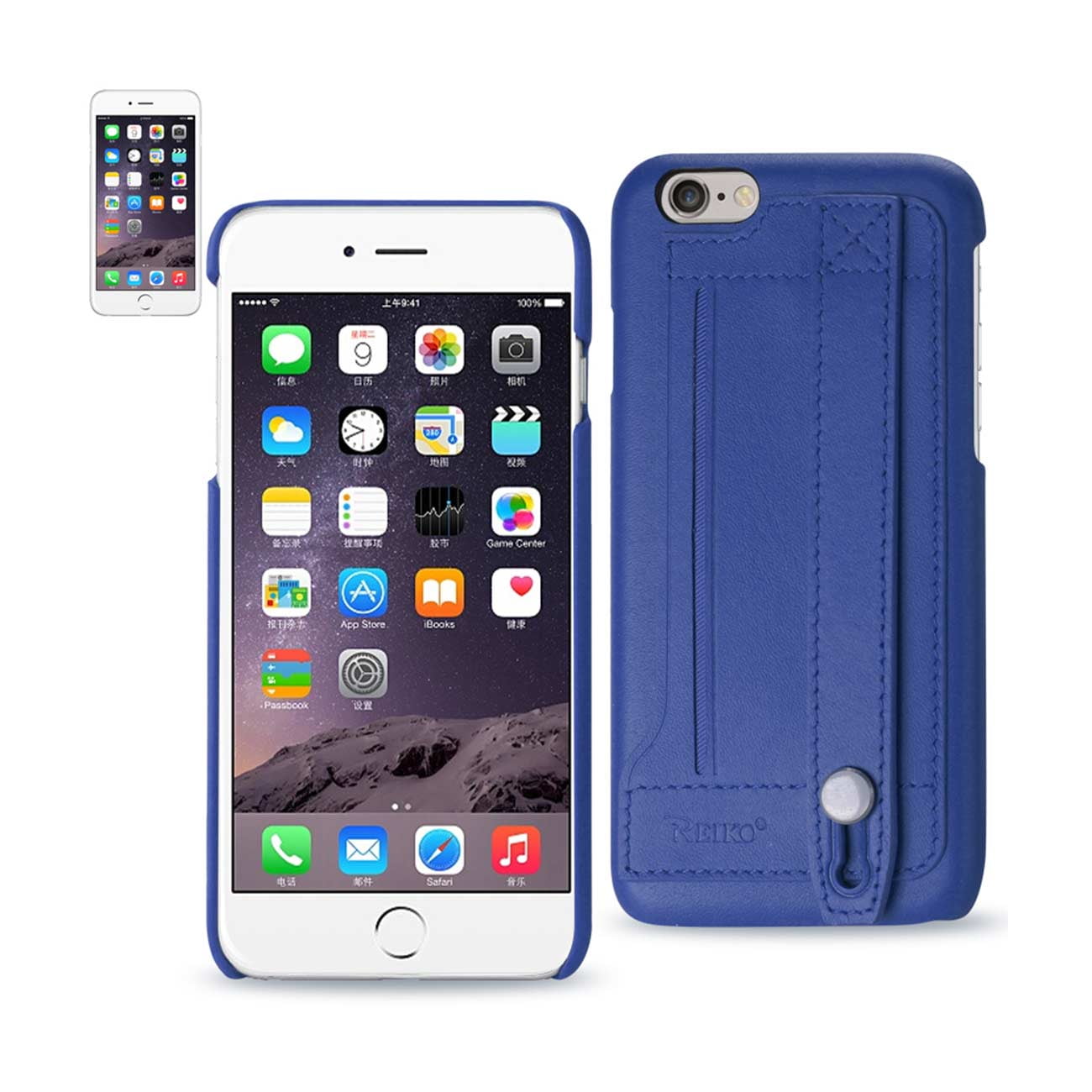 Iphone 6 Genuine Leather Hand Strap Case In Ultramarine - Walmart.com