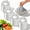 200PCS, variant on 100/200PCS Reusable Aluminum Foil Heat Lid, Kitchen Insulation Cover, Fruit Cling Wrap, Aluminum Foil Food Wrap