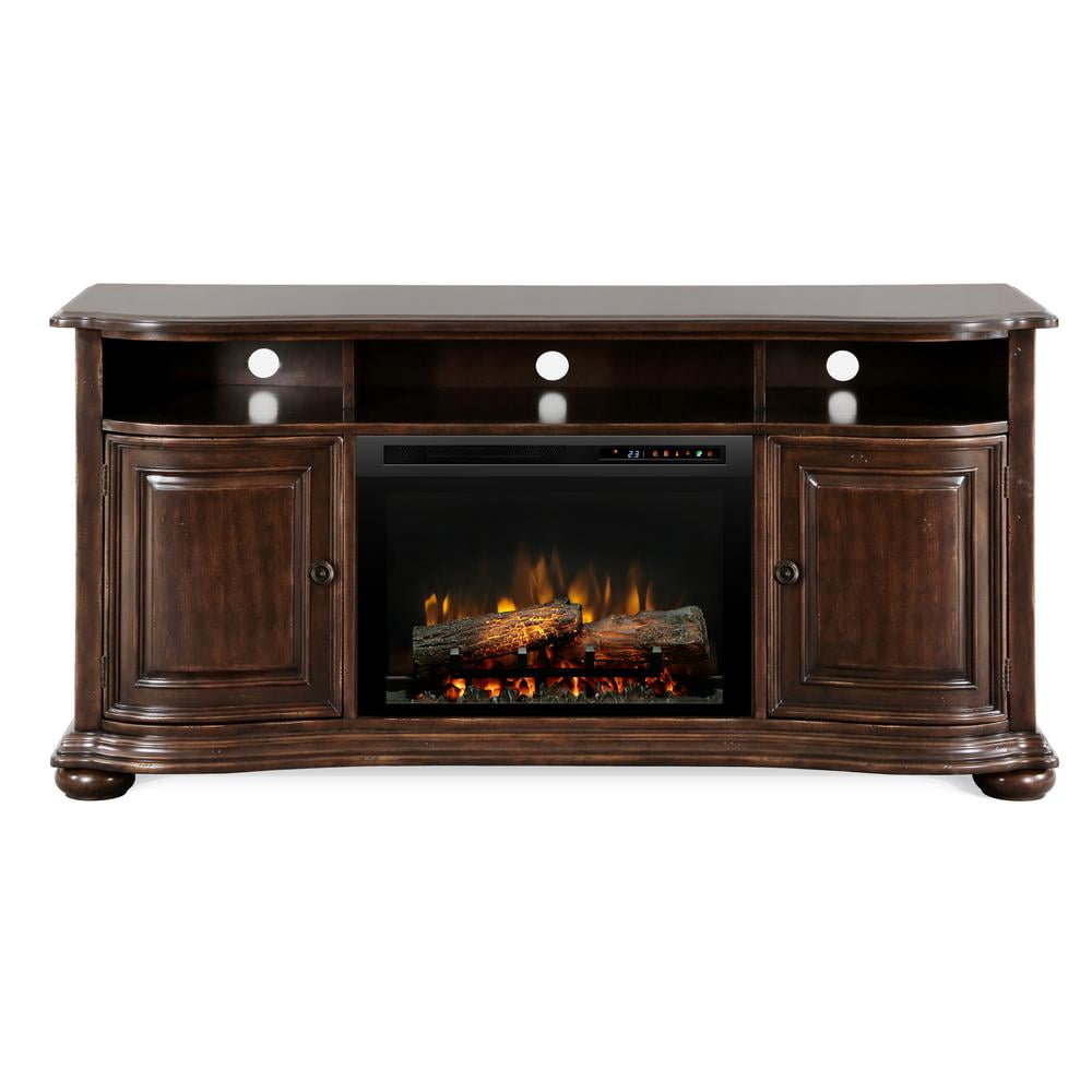 Dimplex Henderson Media Console Electric Fireplace With Logs for TVs up