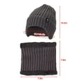 thumbnail image 2 of Deago Mens Womens Winter Beanie Hat Scarf Set Warm Knit Thick Fleece Lined Skull Cap Neck Warmer for Men Women (Gray), 2 of 8