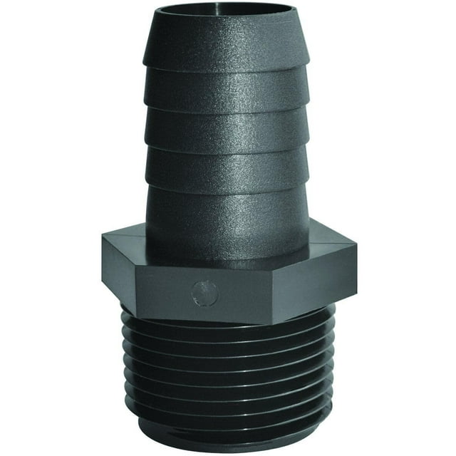 Adaptador de polipropileno H2o Gardens A 3838 P con rosca de 3/8"