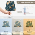 thumbnail image 3 of Yayeee Mini Table Lamp 10.8" Dimmable with Fabric Shade 3 Color Temperatures, Blue Oranges, 3 of 7