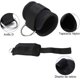 thumbnail image 3 of 2 Pieces DRing Ankle Straps for Leg Strength Training with Foot Buckle Black Silver White., 3 of 5