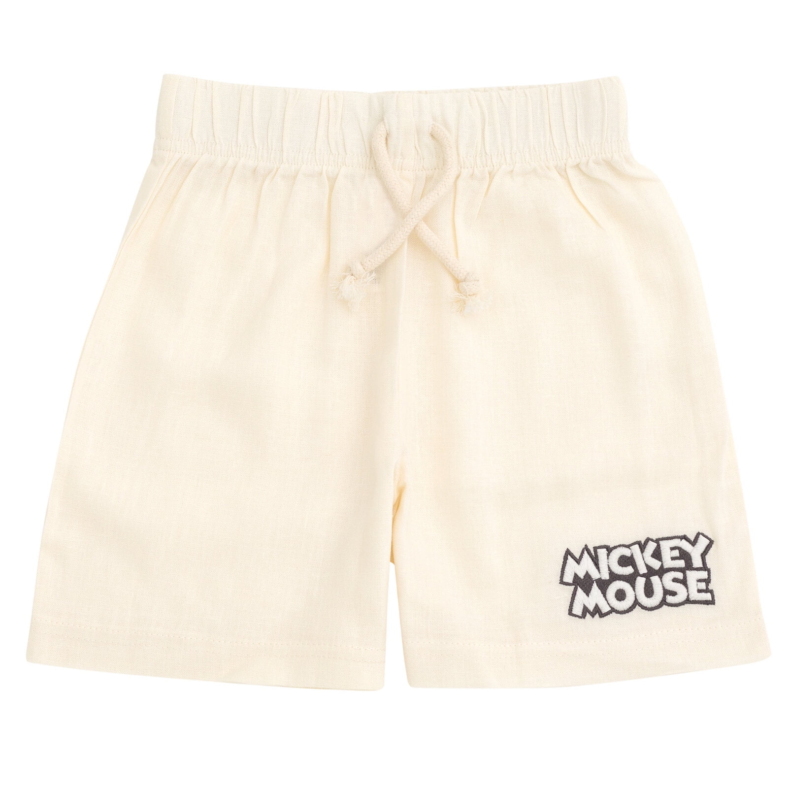 Disney Mickey Mouse Pluto Linen Matching Family Button Down Shirt and Shorts Outfit Set Infant to Little Kid