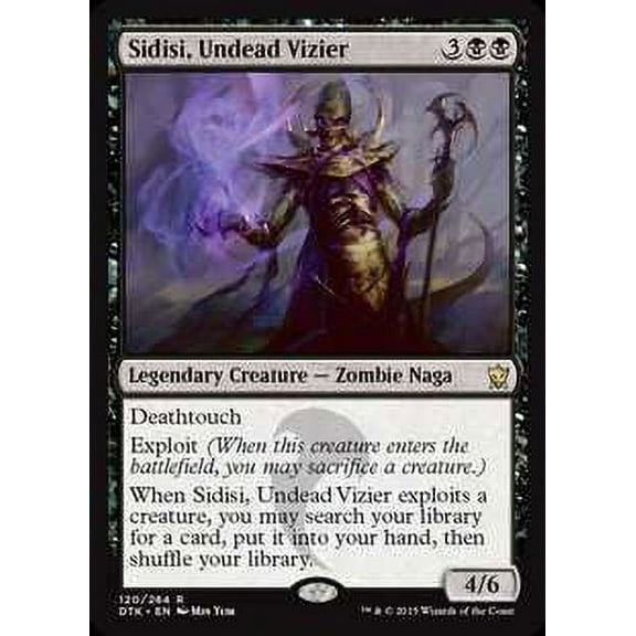 MtG Dragons of Tarkir Rare Sidisi, Undead Vizier #120