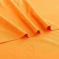 thumbnail image 3 of 1200 Thread Count 3 Piece Flat Sheet ( 1 Flat Sheet + 2- Pillow cover ) 100% Egyptian Cotton Color Orange Solid Size Twin, 3 of 4