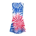 thumbnail image 3 of CCRFTGI 4th of July Dresses for Child Girls Size 8 Cute American Flag Stars A-Line Dress Party Patriotic Sleeveless V Neck Girls Dresses 2026 Summer Trendy Dress for Girls Hot Pink 7-8 Years, 3 of 5