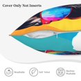 thumbnail image 3 of KLL Rainbow Bulldog Sunglasses Decorative Throw Pillow Covers Velvet Soft for Couch Sofa Bedroom Living Room Outdoor (No pillow core)- 18"x18", 3 of 5