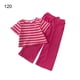 thumbnail image 5 of Jumpingount Conjunto de camiseta y pantalones para niños, para correr, viajar, senderismo, deportes, estilo informal, elástico, Tops para niñas, conjuntos de ropa 120cm, 5 of 6