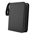 thumbnail image 4 of Carpeta de libros de tarjetas, tarjeta fotográfica, contenedor duradero estándar, protector, 9 bolsillos, álbum de tarjetas comerciales para álbum , Negro B, 4 of 10