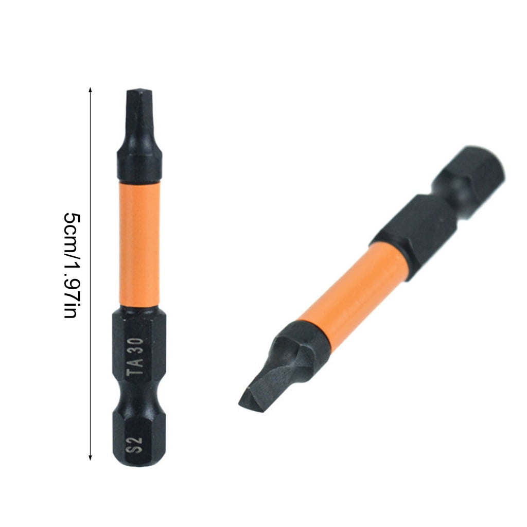 Guaber Screwdriver,10pc 1/4 Hexadecimal Shank Screwdriver Triangles Head Ergonomic Designs for Comfortable Grip Home Repair TA12-30