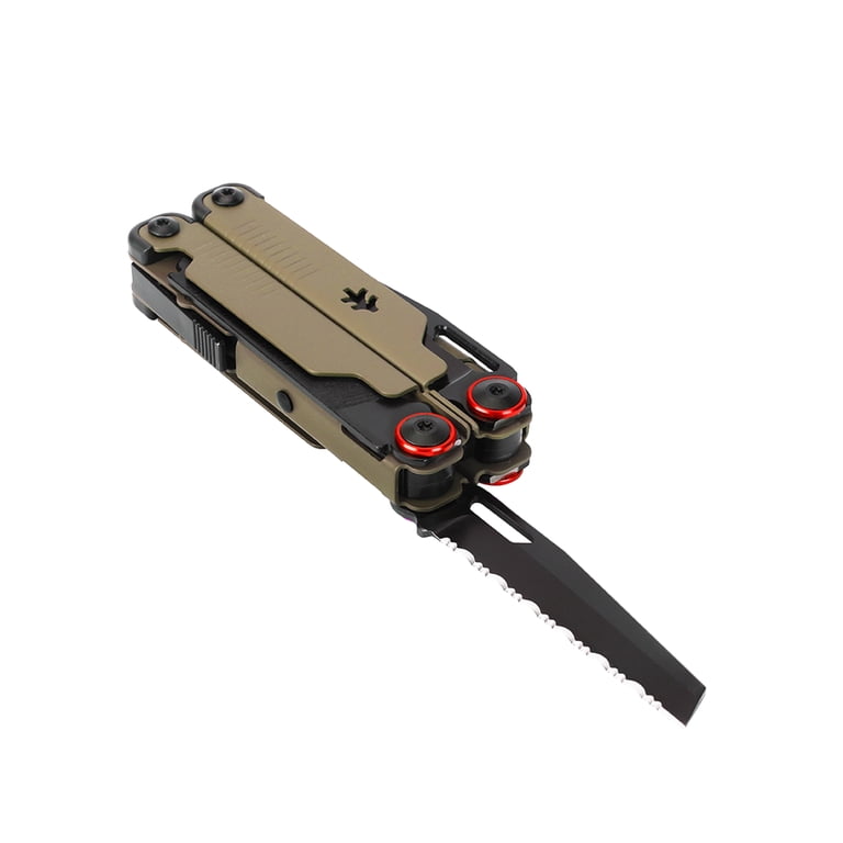 Swiss Tech 17 in 1 Multitool Knife with AUS 8 Steel Blade Scissors
