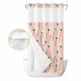 thumbnail image 2 of Pink Spring Floral No Hook Shower Curtain Waterproof, Bathroom Curtains with Snap in Liners and See Through Top Window, Watercolor Botanical Summer Hotel Style Bathtub Curtains Shower 36"Wx72"L, 2 of 8