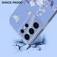 thumbnail image 2 of Compatible with Samsung Galaxy S25 Ultra Case Clear with Flower Design, Cute Soft Silicone TPU Floral Aesthetic Women Girls Transparent Protective Shockproof Anti-Scratch Anti-Yellow Phone Cover, A, 2 of 8