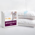 thumbnail image 1 of Pack Protector de Colchón y Almohadas UBBE 100% Impermeables Hipoalergénicos, Antiácaros, Silenciosos y Transpirables, Tamaño Individual, 1 of 9