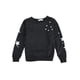 thumbnail image 4 of Sudadera con capucha informal de manga larga de algodón para mujer, holgada, talla M (negra), 4 of 7