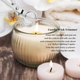 thumbnail image 3 of Candle Wick Trimmer, Polished Stainless Steel Wick Cutter Scissor, Candle Wick Clipper, Wick Shear, Reaches Deep Into Candles to Cut Spent Wicks, Silver, 3 of 7