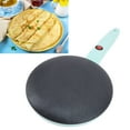 thumbnail image 1 of Electric Crepe Maker Non Stick Plate Auto Temperature Control 8 Inch Machine with Silicone Spatula Egg Whisk Green Base, 1 of 7