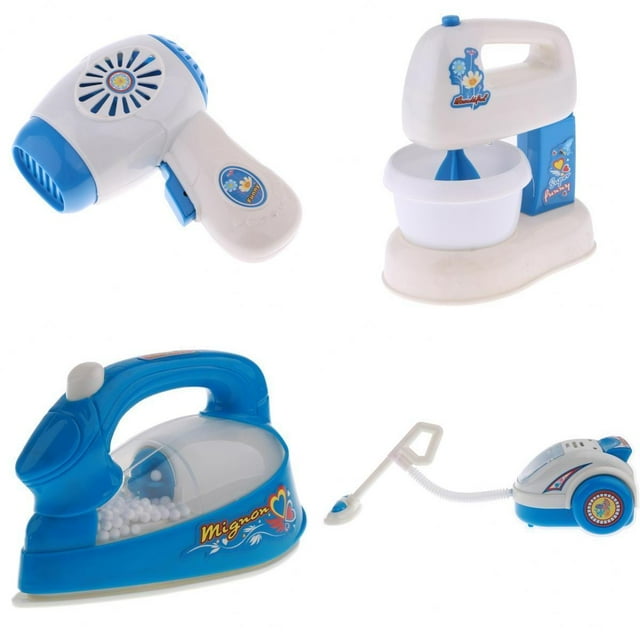 Mini modelos de aparatos eléctricos domésticos de 4 piezas, juguetes, accesorios para casa de , regalos para niños