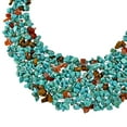 thumbnail image 3 of Vintage Bohemian Blue Turquoise Stone Bead Bib Statement Fashion Ethnic Necklace, 3 of 5