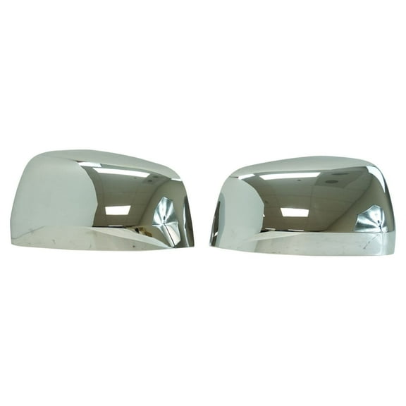 TRQ Mirror Cap Chrome Pair Kit Set of 2  Fits Select 2011-2016 Jeep Grand Cherokee Dodge Durango MCA08460