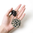 thumbnail image 5 of Naloa Flowers Print Round Keychain Keychain Key Ring, Key Tag, Key Chain Bulk for Gift Accessories (Round), 5 of 7