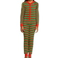 thumbnail image 5 of Family Matching Christmas Striped Jumpsuit Pajamas Long Sleeves Warm Soft Comfortable Family Wear Parent-Child Wear Christmas Home Wear, 5 of 10