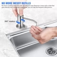 thumbnail image 3 of KLYNE - Soap Dispenser Brass Brushed Nickel Pump Bottle 47" Extension Tube Kit Kitchen, 3 of 6