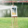 thumbnail image 3 of Costway Wood H-Frame Floor Easel Artist Painting Display Stand Studio Adjustable w/ Tray, 3 of 10