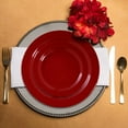 thumbnail image 5 of Smarty Red Holiday Round Disposable Plastic Wedding Value Set (60 Guests), 5 of 7