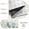 thumbnail image 6 of Daisy 2'x6' Runner Rugs for Hallway Kitchen Bedside Non Slip Washable, Spring Floral Grey Plaid Eucalyptus Leaves Entryway Rug Runners with Rubber Backing, Long Carpet Runner for Laundry Room, 6 of 8