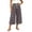 Wine, variant on Noric Women's Cotton Summer Floral Print Wide Leg Capri Pants Loose Fit Casual Drawstring Waist with Pockets Flowy Beach Vacation Trousers